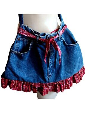 True Vintage Shoulder Bag Purse Lee Denim Jeans Granny Cottage 1980's 1OF1